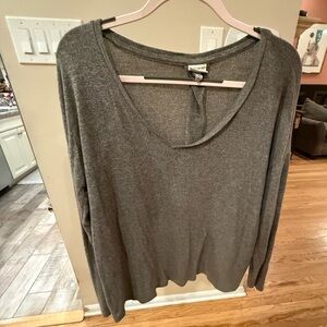 A New Day Gray Lightweight Long Sleeve Top – Size XL
